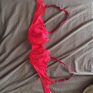 Victoria Secret Red Laced Bra